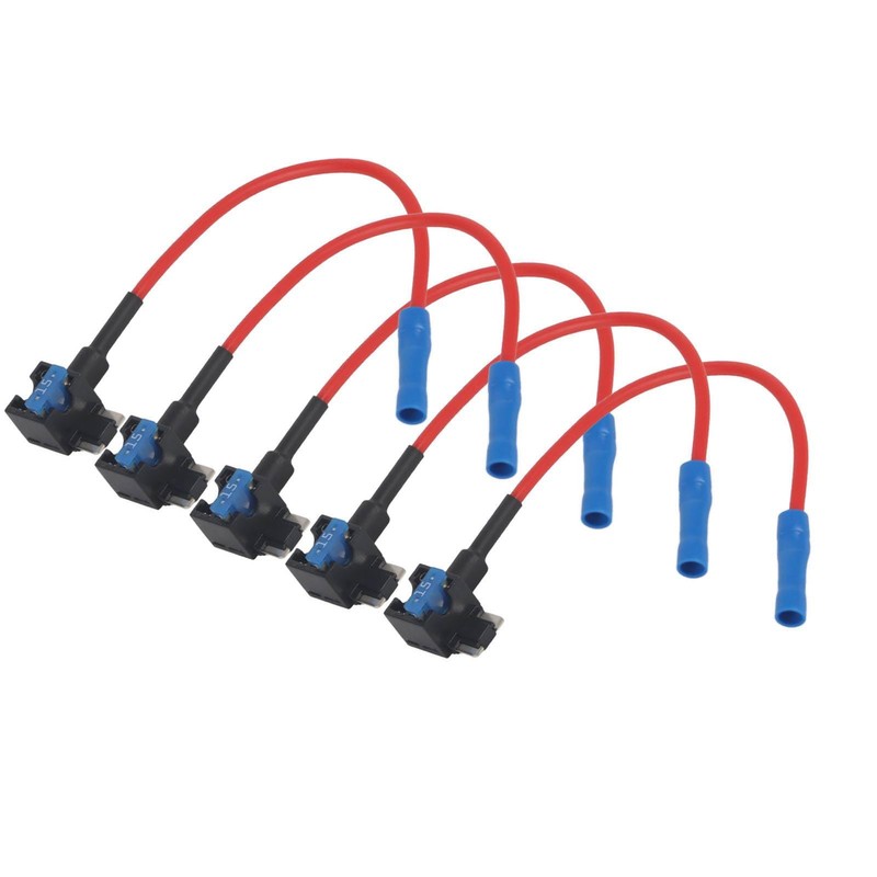 Eacam Car Fuse Adapter, 5Pcs Fuses Holder for Micro Mini,