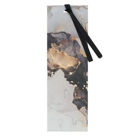 Gray Marble Swirl Premium Scripture Bookmark I Know The Plans I Have for You Jeremiah 29:11 Bible Verse Metallic Gold Accent Inspirational Bookmark for Men and Women w/Satin Ribbon