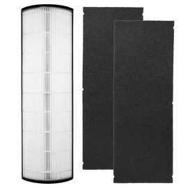 SERTERON 2-in-1 True HEPA Replacement Filters Compatible with Pure Enrichment PureZone Elite 4-in-1 Tower Air Purifier (PEAIRTWR)