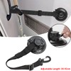 FiTspi Adjustable Door Retainer Strap, Heavy-Duty Locking Suction Cup, Multi-Purpose