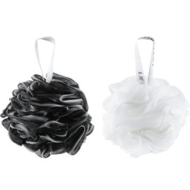 Lifeforce Shower Puff Loofah 60g/ PCS, Shower Exfoliating Bath Sponge for Adults, Comfortable and Soft Mesh Bath Loofah Body Exfoliating Bath Sponge, Luxurious Classic Colours(Set of 6)