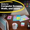 Post-it Super Sticky Notes, 4 Lined Sticky Note Pads, 4