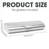 Slim Eyeglass Case, Metal Aluminum Eyeglass Hard Shell, Ultra Thin