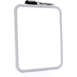 8.5" X 11" Dry Erase Board with Marker Sturdy Frame Mount Horizontally or Vertically Helps You to get Organised Perfect for Home or Office (Pack of 6) by - Emraw