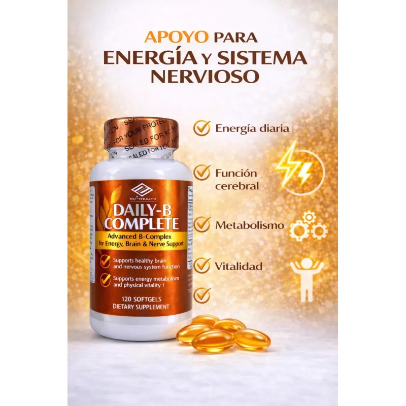 Complejo Vit B12 Energía Metabolismo Antiestrés 120