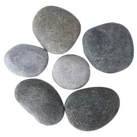 KONTONTY 6pcs DIY Painting Rocks for Boys and Girls Hand-Painted Stones Creative Art Pebbles