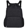 BAVELOE Drawstring Backpack with Wet Pocket & Shoe Compartment, Water-Resistant