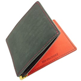 Hizu Factory Money Clip with Coin Purse (New Black x Papabelo / Reverse Stitching Color), New Black x Patello / Stitched Color Inverted