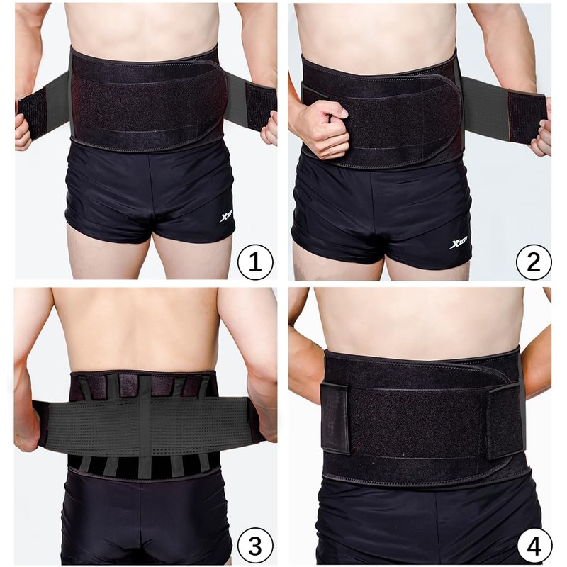 MUNSKT Back Strap, Back Support Belt, Back Brace, Back Pain