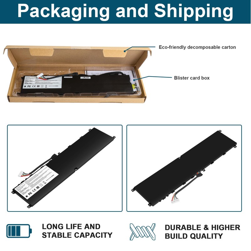 BTY-M6L MS-16Q2 MS-16Q3 Laptop Battery Compatible with MSI GS65 GS75