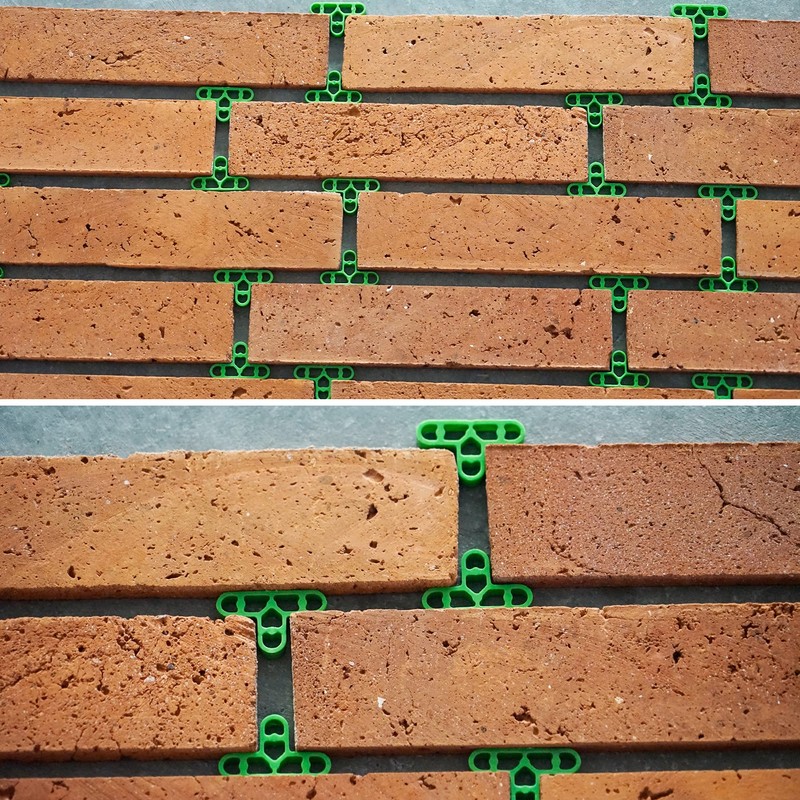 10mm 3/8 inch 100pcs Bricklaying Spacer Stone Wall Spacer Brick