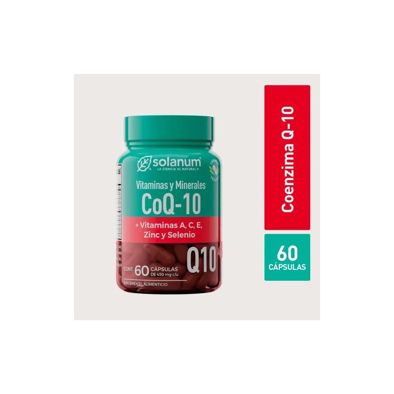 Solanum Vitaminas Y Minerales Coq-10 60caps De 450mg Sin sabor