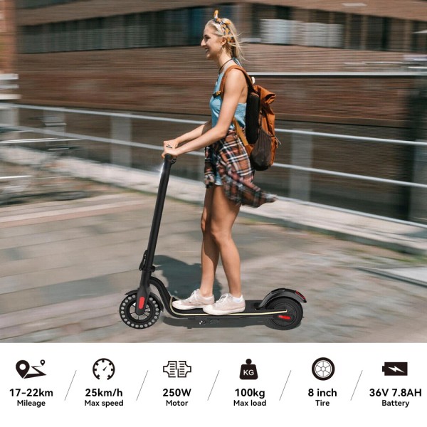 Megawheels S10 FOLDING ELECTRIC SCOOTER 250W 7.8Ah PORTABLE COMMUTER FOR
