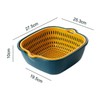 HAOHIZE Plastic Kitchen Strainer Bowl Set, Pasta Strainer Plastic, Sieve