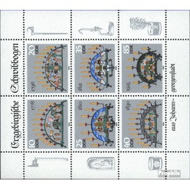 DDR 3057-3062 Sheetlet (complete.issue) 1986 Arches (Stamps for collectors)