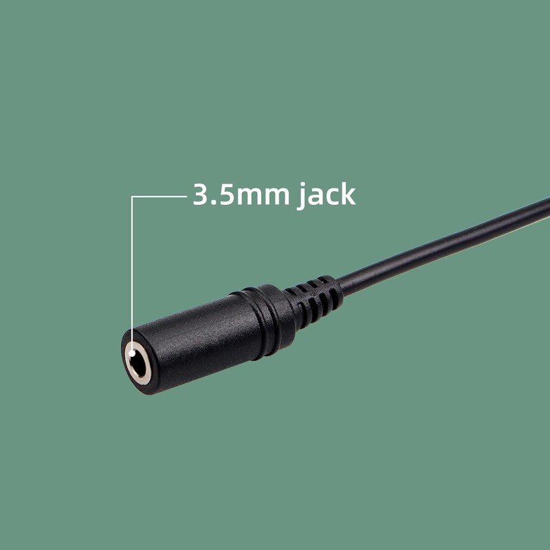 Retevis TCK01 2-Pin to 3.5mm Audio Adapter for Walkie Talkies,
