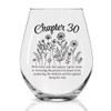 Perfectinsoy Chapter 30 Stemless Wine Glass, Time Commemorative 30th Wine