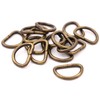BIKICOCO Metal D-Rings Buckle, 1/2 Inch Non-Welded for Webbing Sewing