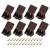 sourcing map 8 Pcs 90 Degree Plastic Corner Braces, 22x42.5x22mm