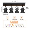 SEEBLEN 4-Light Kitchen Light Fixtures - Adjustable Ceiling/Wall Mount Spotlight,