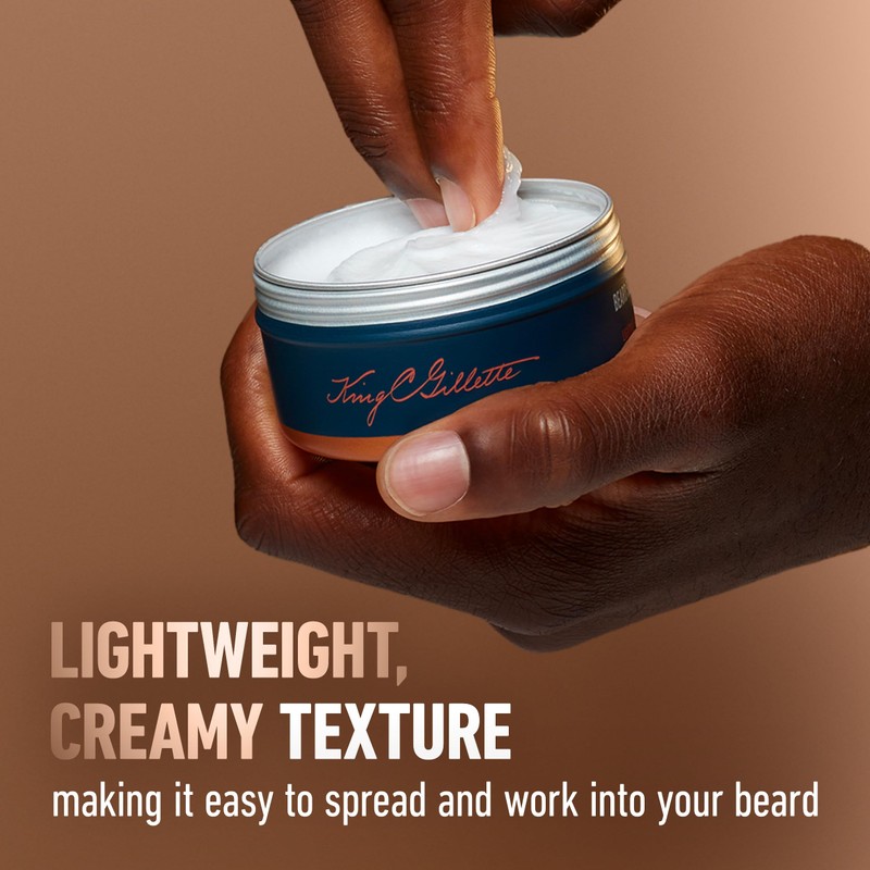 King C. Gillette Soft Beard Balm, Deep Conditioning with Cocoa
