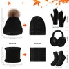 WEISPO Conjunto Térmico de Invierno de 5 Piezas, Gorro de