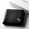 Paul Smith M2A6078 Men's Bifold Wallet, Black, Leather, Brand, Wallet