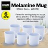 [6PCE] Home Master Rustic Melamine Mugs, Vintage Design and Texture