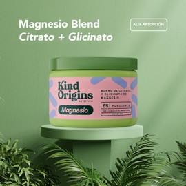 Citrato y Glicinato de Magnesio en Polvo Kind Mag Blend 4g, 65 días