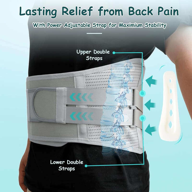 King Mills Plus Size Back Brace for Lower Back Pain,