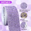 MLGDA 6 Rolls Self Adhesive Dream Purple Crystal Rhinestone Strips