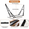 Hammock with Foldable Steel Stand,Frabic Tension Adjustable,Carrying Bag Included, 616