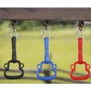PELLOR Kids Gymnastic Rings Backyard Playground Play Sets for Obstacle