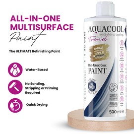 MAC paint - All In One Chalk paint, Furniture, Cabinet, Countertop, Tile Paint, no primer or sanding needed. Matte Finish. 16.9 Fl Oz (RAL 5000 Violet Blue)