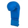 WKF Style Sparring Karate Gloves without Thumb Protection Blue Red
