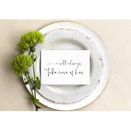 Wedding Day Card Set for New Parents in Law, Care of Him, Care of Her, From Bride and Groom