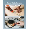 EVOHONOUR Silicone Caulking Tool Kit, Stainless Steel Caulk Remover Tool,