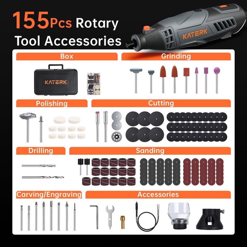 Rotary Tool Kit, 35000RPM High Performance Corded Power Rotary Tools