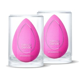 Beautyblender® | Original Pink Beauty Blender 2-Piece Bundle for Blending Foundations, Powders, and Creams, Super-Soft Foam for Streak-Free Application, Reusable, Washable