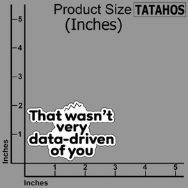 (3Pcs) That WASN’t Very Data-Driven of You Stickers Funny Sarcastic Quote Humor Motivational Inspirational Gifts Waterproof Vinyl Decals for Kindle Water Bottle Bumper Car Hard Hat Phone Laptop 3x2.3