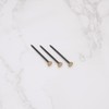 SING F LTD 100pcs Brass Knurled Head Picture Pins 25x1.4mm