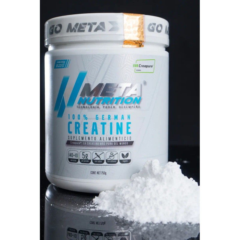Creatina Sello Creapure Meta Nutrition 750 Grs 150 Serv Sabor