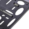 Evolution Customizable Plate Holder for Motorbikes, Black Carbon