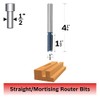 Bosch 85256M Router Bit Carbide Tip Straight,1/2S, 1/2x1 1/2DF