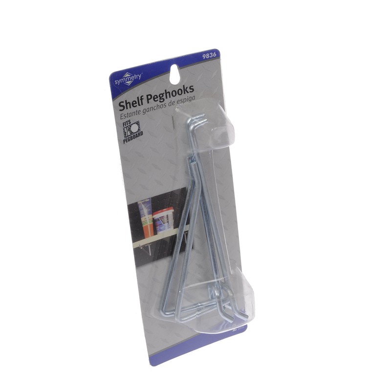 Dorman Hardware 4-9836 6-Inch Shelf Peghooks, Pack of 2