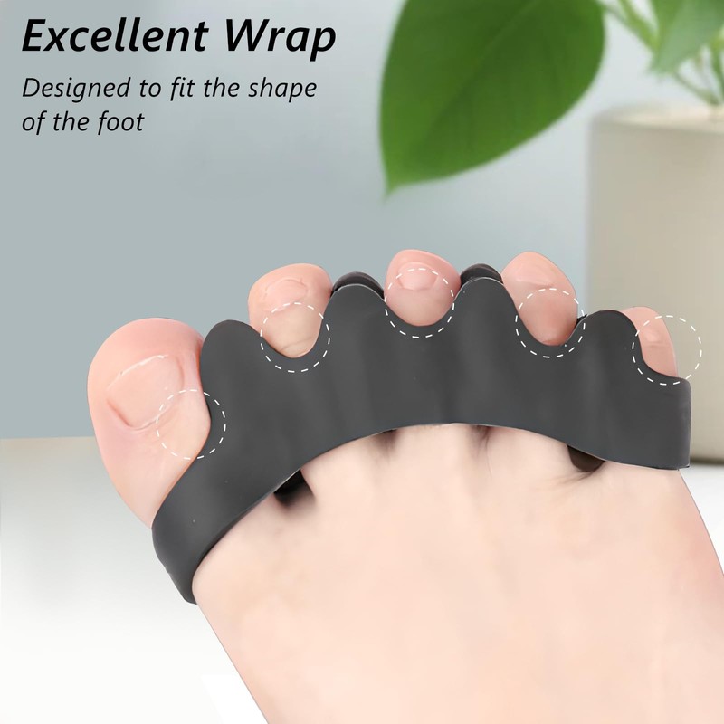 Toe Separators Thick & Long-Lasting - Doctor Recommended - Corrects