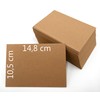 DIN A6 Blank Kraft Paper Postcards Index Cards Set Brown