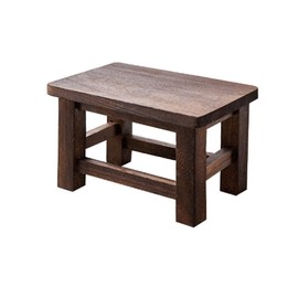 ZIJIREN Wooden Footstool, Coffee Table Stool, Shoe Carrier Stool, Planting Table, Shoe Change Stool, Solid Wood Stool, Low Stool, Bench, Portable Low Stool (Rectangular)