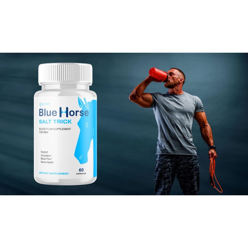 (1 Pack) Blue Horse Salt Trick For Men Advanced Formula