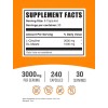 BulkSupplements L Citrulline Malate 240 Count Capsules 3000Mg Dietary Supplement